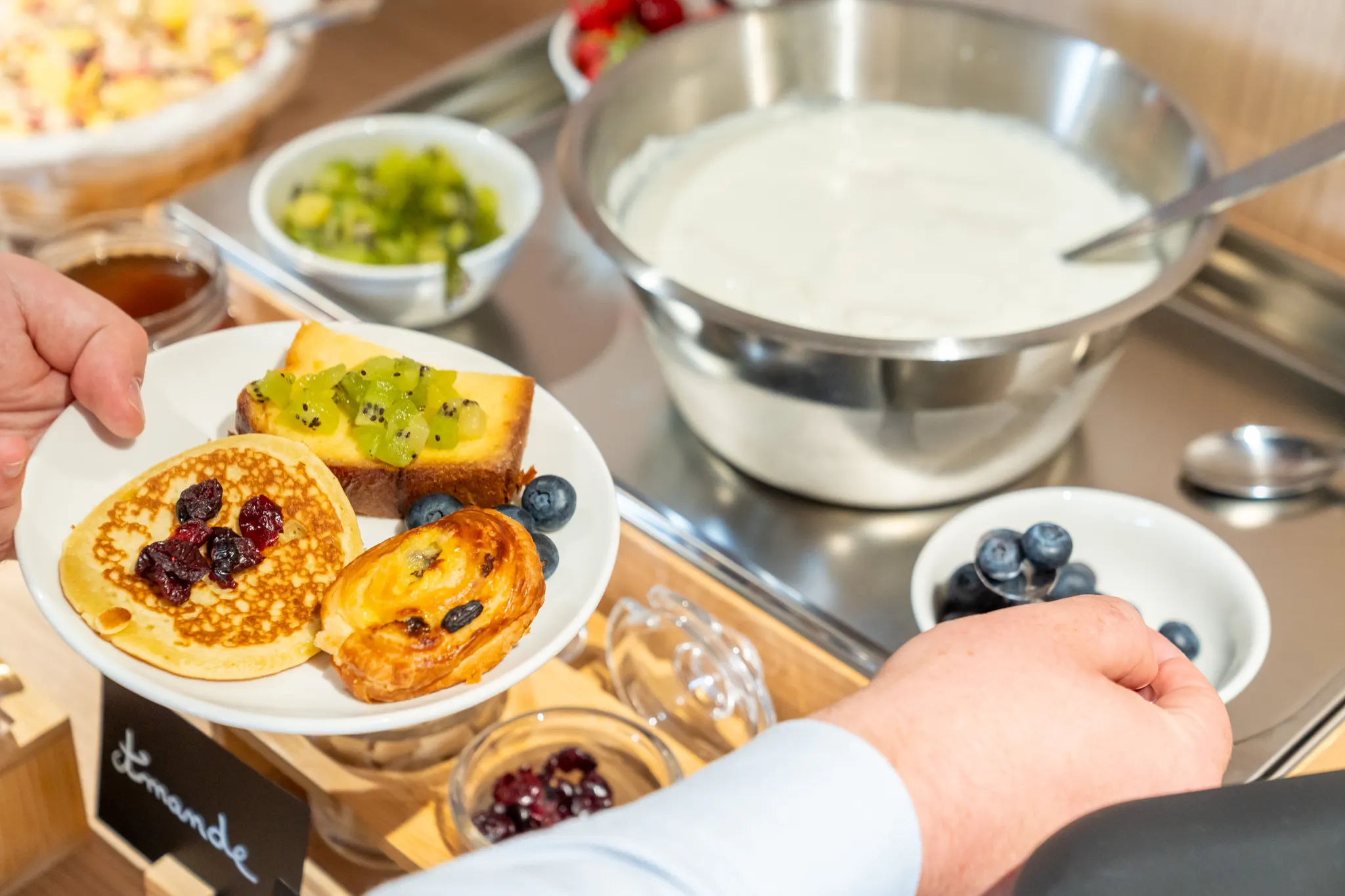Le buffet du petit-déjeuner